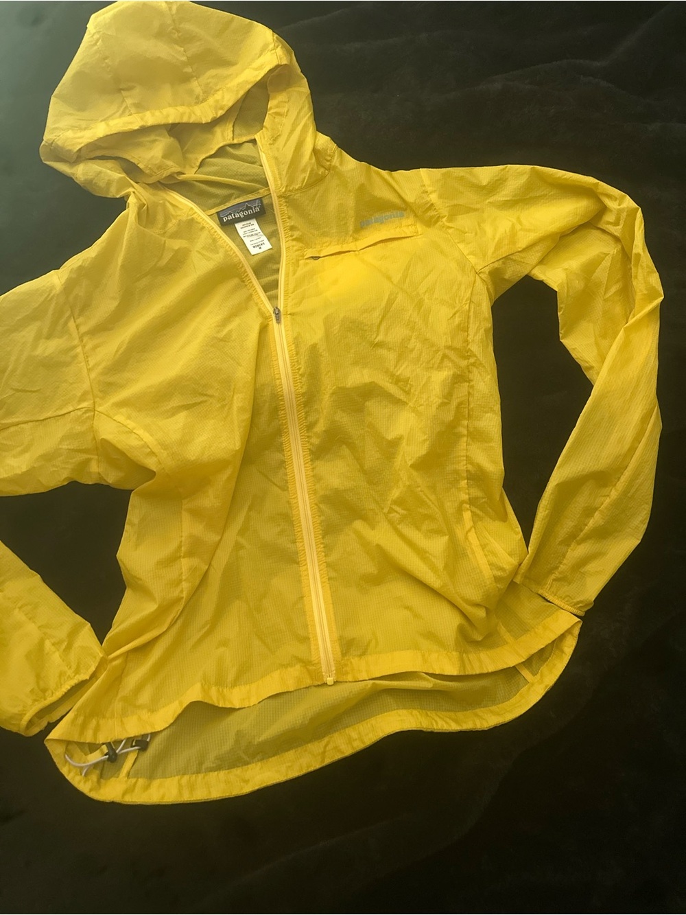 Patagonia Yellow Nylon Lightweight Jacket Women's MEDIUM